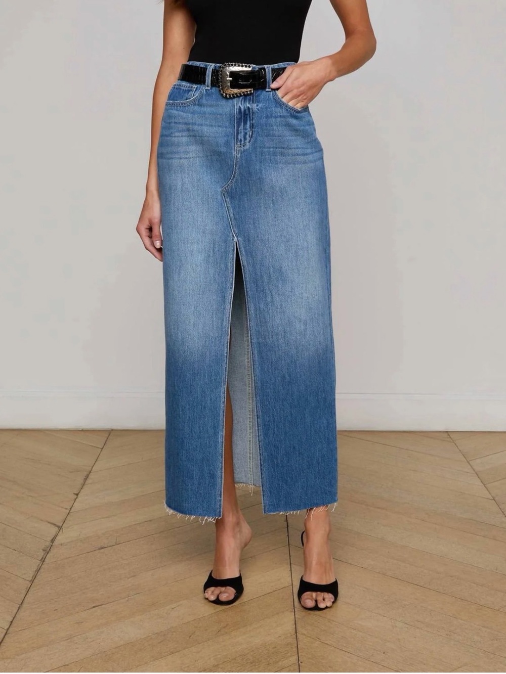 L’AGENCE Rysa Slit Front Maxi Skirt - Woodrow NWT